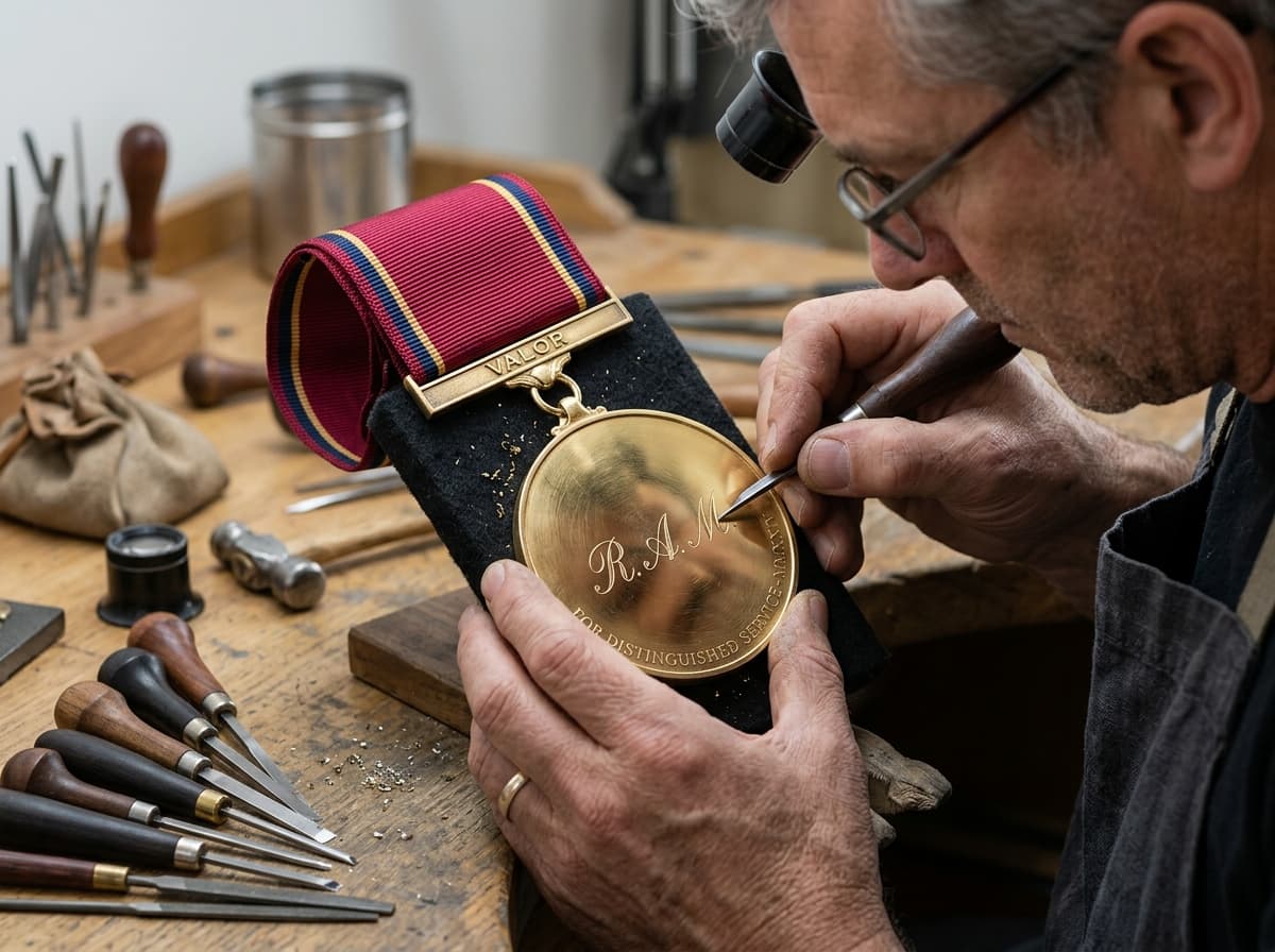Custom military honor medal assemblies ready for export
